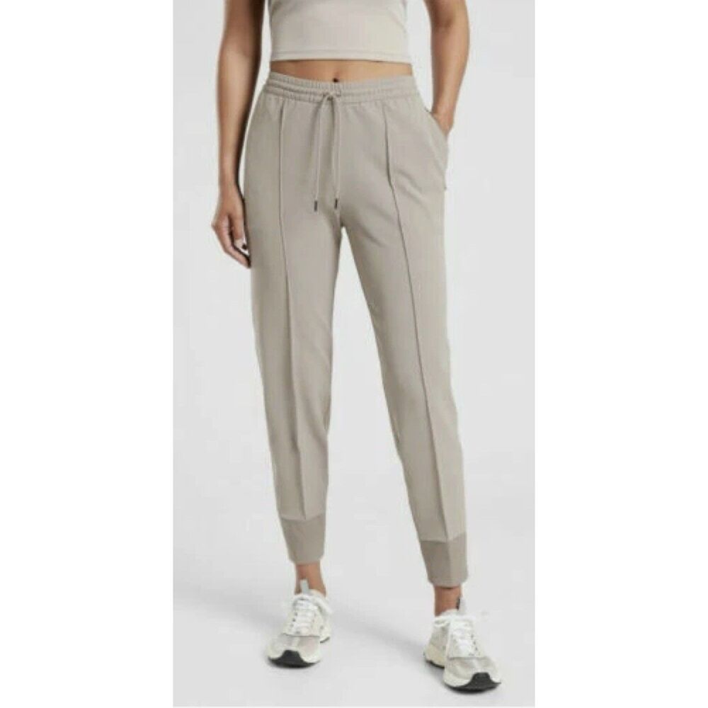 Athleta Womens Size 12 Endeavor Jogger Pant Tan Buff Pockets